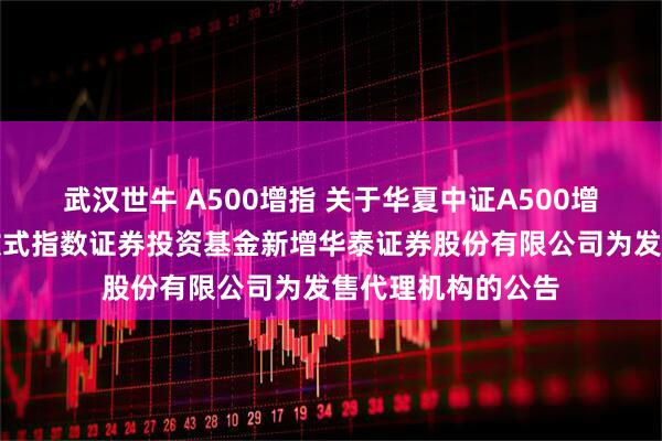 武汉世牛 A500增指 关于华夏中证A500增强策略交易型开放式指数证券投资基金新增华泰证券股份有限公司为发售代理机构的公告