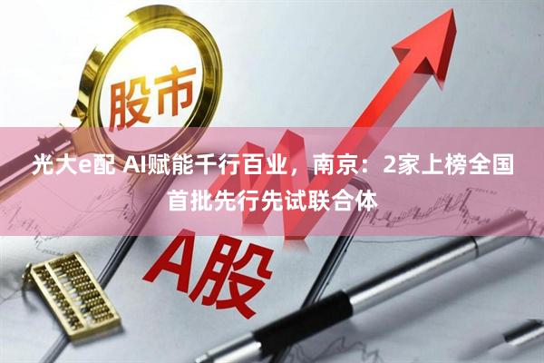 光大e配 AI赋能千行百业，南京：2家上榜全国首批先行先试联合体