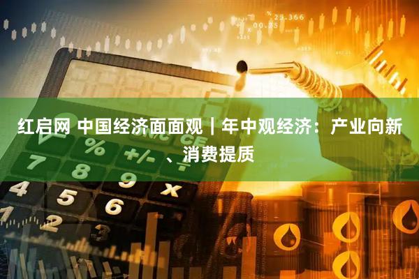 红启网 中国经济面面观|年中观经济:产业向新、消费提质